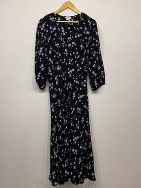 for love and lemons blue river mini dress Maxi Dress Blue Floral Long Dress Charms Maxi Dress Size 4
